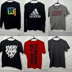 Teen Small lot Nike/adidas/hurley shirt bundle
